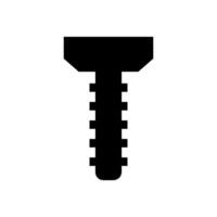 Screw illustrated on white background vector