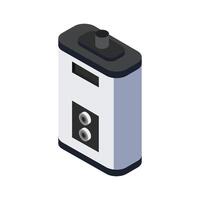 Isometric boiler on a background vector