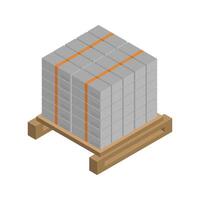 icono de caja en el fondo vector