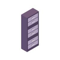 Isometric store on a background vector