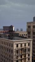 vue sur la ville financière du centre-ville de boston pendant la journée video