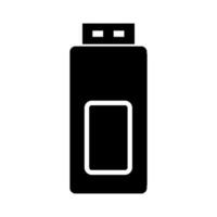 Usb drive illustrated on white background vector