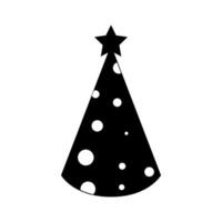 Party hat illustrated on white background vector