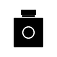 Ink bottle illustrated on white background vector