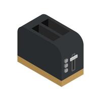 Isometric toaster on a background vector