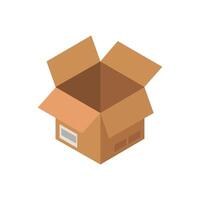 Isometric box on a background vector