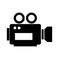 Video camera illustrated on white background vector