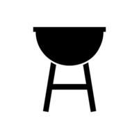 Barbeque illustrated on white background vector