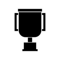 trofeo ilustrado sobre fondo blanco vector