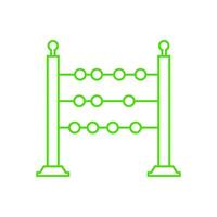 Abacus illustrated on white background vector