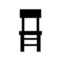 Chair illustrated on white background vector