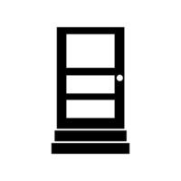 Door illustrated on white background vector