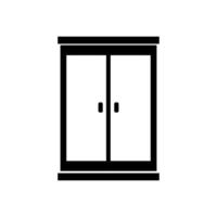 Cabinet illustrated on white background vector