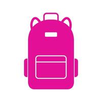 Backpack illustrated on white background vector