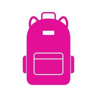 Backpack illustrated on white background vector