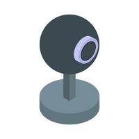 Isometric webcam on a background vector