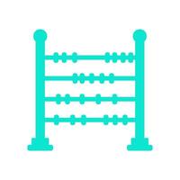 Abacus illustrated on white background vector