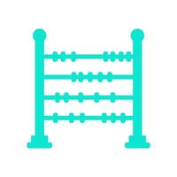 Abacus illustrated on white background vector