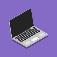 Laptop Icon On White Background vector