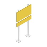 Signboard Icon On Background vector