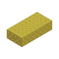 Isometric sponge on a background vector