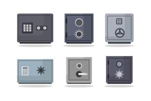 Set of safe boxes vector