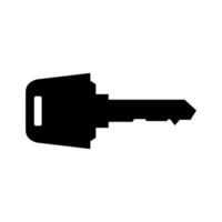 Car key illustrated on white background vector