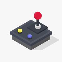 Isometric joypad illustrator vector