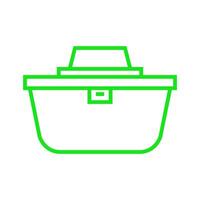 Lunchbox illustrated on white background vector