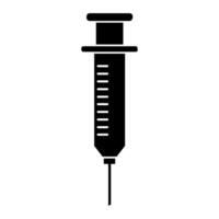 Syringe illustrated on white background vector