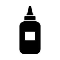 pegamento botella ilustrado en blanco antecedentes vector
