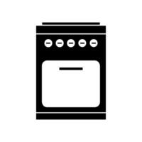 Oven illustrated on white background vector