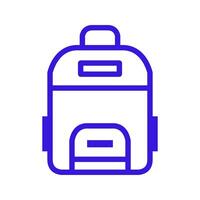 Backpack illustrated on white background vector