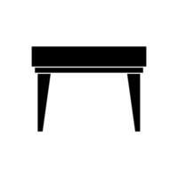 Table illustrated on white background vector