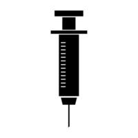 Syringe illustrated on white background vector