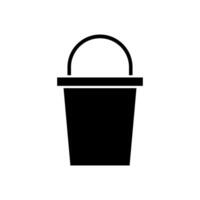 Bucket illustrated on white background vector