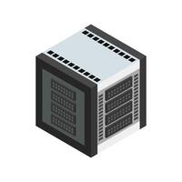 Server Icon On White Background vector