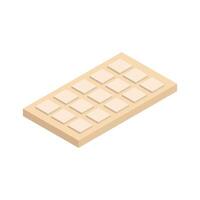 Isometric chocolate on a background vector