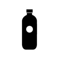 botella de agua ilustrada sobre fondo blanco vector