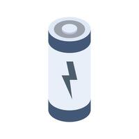 Isometric battery on a background vector