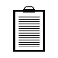 Illustrated clipboard on white background vector