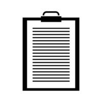 Illustrated clipboard on white background vector