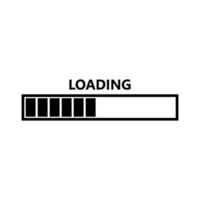 Loading Illustrated on white background vector
