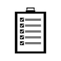 Checklist illustrated on white background vector
