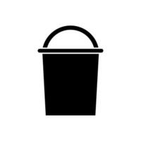 Bucket illustrated on white background vector