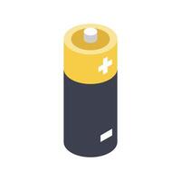 Isometric battery on a background vector