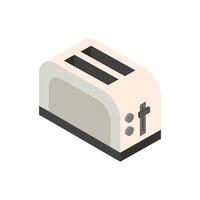 Isometric toaster on a background vector