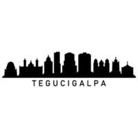 Illustrated tegucicalpa skyline vector