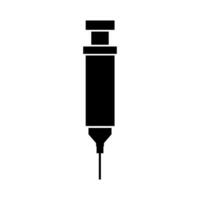 Syringe illustrated on white background vector