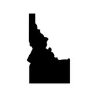 Idaho map on white background vector